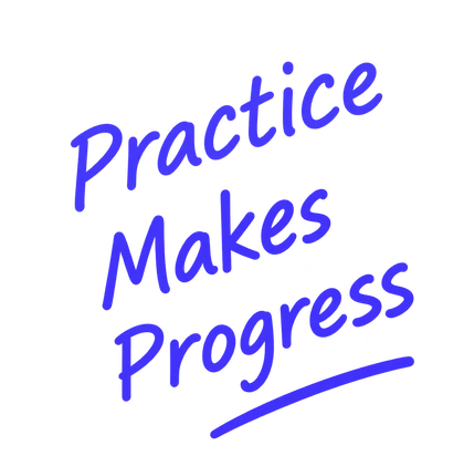 Handwritten note reading practice makes progress.
